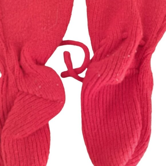 Vintage Knit Baby Outfit Size 6-12 Footie Pants Sweater Pompom Earflap Hat Cars - Picture 5 of 10